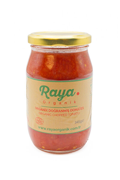 Raya Organik Organik Rendelenmiş Domates 345 g 4'lü Set Katkısız Koruyucusuz Cam Kavanoz
