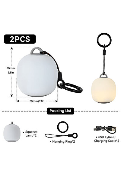 Choice1 2 PCS WESTTUNE Portable Camping Lantern Rechargeable LED Picnic Lamp ...