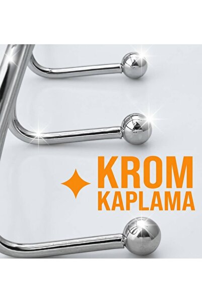 Grassi PREMIUM 12 li Kapı Arkası Askılık Banyo Askısı Duvar Askısı Elbise Kıyafet Askısı