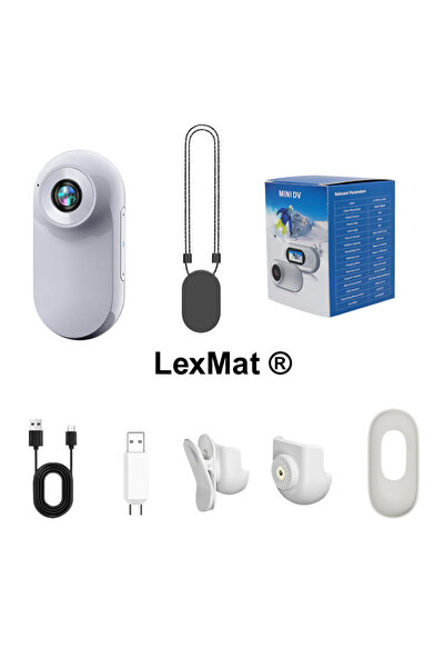 LexMat Cameră sport mini, Full HD 1080p cu microfon integrat