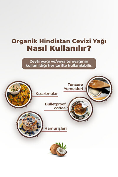TheLifeCo Organik Soğuk Sıkım Hindistan Cevizi Yağı 337 ml