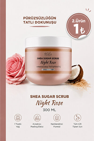 LAST TOUCH Body Scrub Besleyici, Nemlendirici ve Arındırıcı, Shea Şeker Scrub...