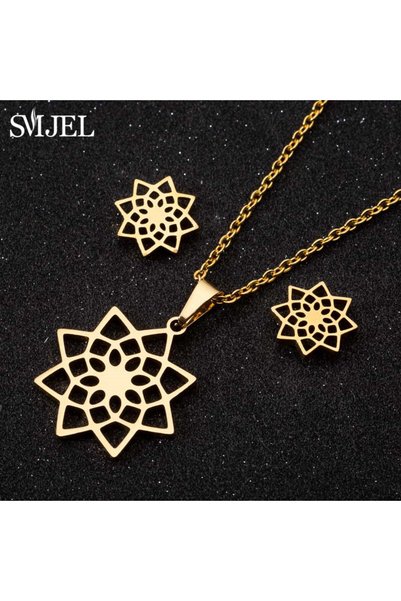 choice2 45cm Gold Set 66 SMJEL Bohemia Tree of Life Jewelry Set Stainless Ste...