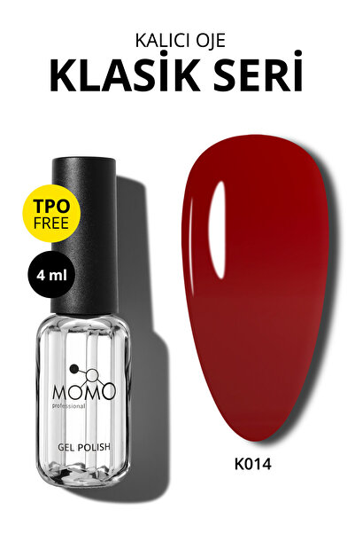 MOMO professional Kalıcı Oje K014, Açık Vişne Çürüğü, 4 ml, TPO- FREE