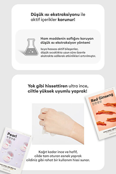 Missha Pirinç Özlü Aydınlık ve Pürüzsüz Görünüm Sunan Yaprak Maske Airy Fit Sheet Mask (Rice)