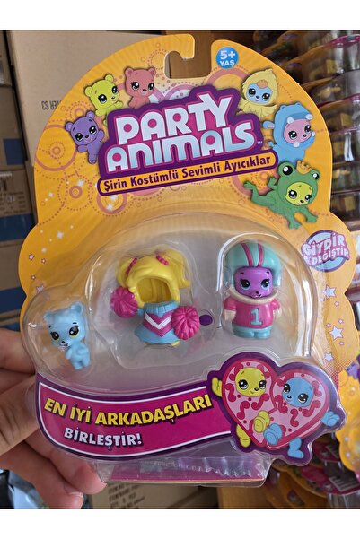 Samatlı Oyuncak PARTY ANIMALS 3'LÜ FİGÜR SETİ