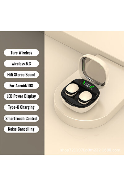 choice2 Khaki mini13X Mini Invisible Earphones Bluetooth 5.3 Headphones HiFi ...