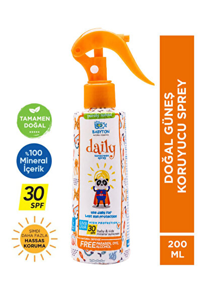 BABYTON Doğal Güneş Koruyucu Sprey 30 SPF 200 ml