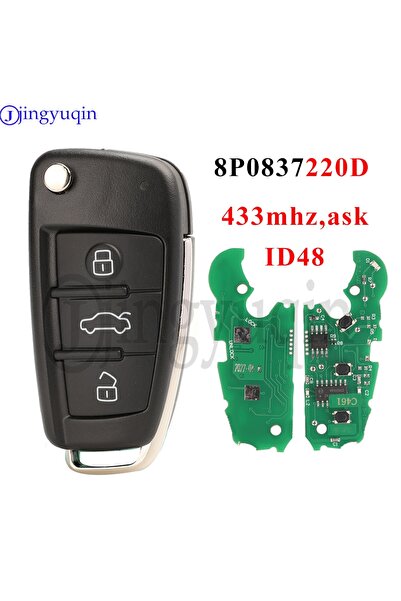 Choice Full Key Jingyuqin 8P0837220D 433Mhz ASK ID48 Chip Remote Car Key For ...