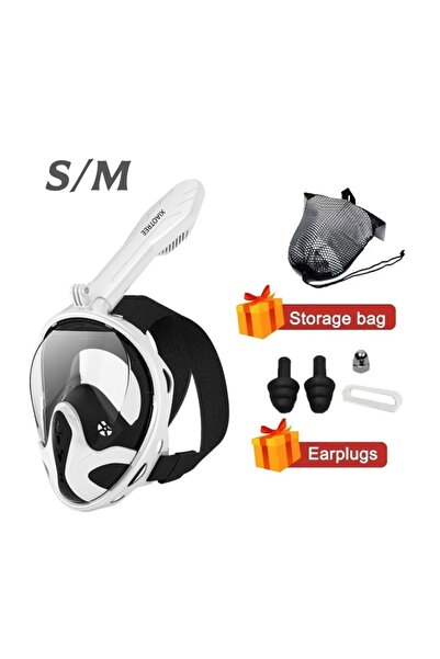 Choice3 White S M Professional Snorkeling Diving Mask Underwater Scuba Full F...