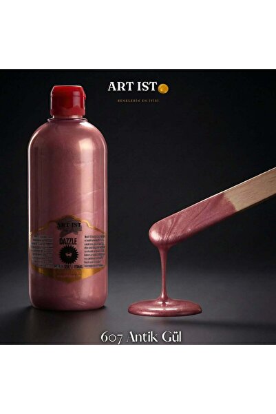ART IST DAZZLE Metalik Sedefli ve Vernikli Su Bazlı Akrilik Boyalar 500ml | 6...