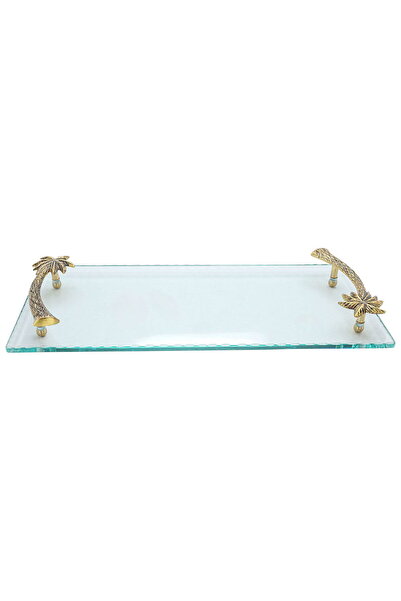Alsaif Gallery Al Saif Gallery Glass Serving Tray, 45X20X2 Cm - Clear