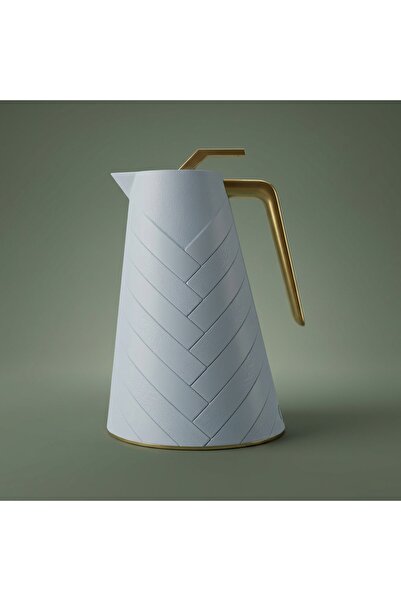 Alsaif Gallery Glory Thermos, 1 liter, glass inner case - light grey