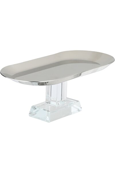 Alsaif Gallery Al Saif Gallery Stainless Steel Serving Stand, 18x8x6.5 cm, Ac...