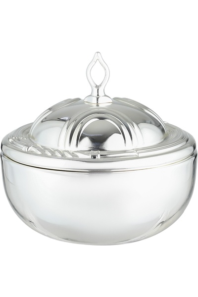 Alsaif Gallery Al Saif Gallery Stainless Steel Tamriyat, Metal Lid, 11Cm - Sh...