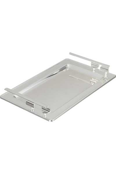 Alsaif Gallery Al Saif Gallery Steel Serving Tray, 30x18.5x1.6 cm - Silver