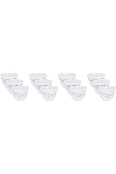 Alsaif Gallery ArcopalAl Saif Gallery Arabic coffee cups, golden branch patte...
