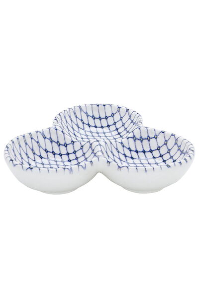 Alsaif Gallery Al Saif Gallery porcelain serving plate, divided into 3 boxes ...