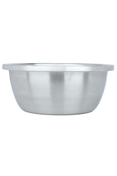Alsaif Gallery Al Saif Gallery Steel Salad Bowl, 22cm, Round - Silver