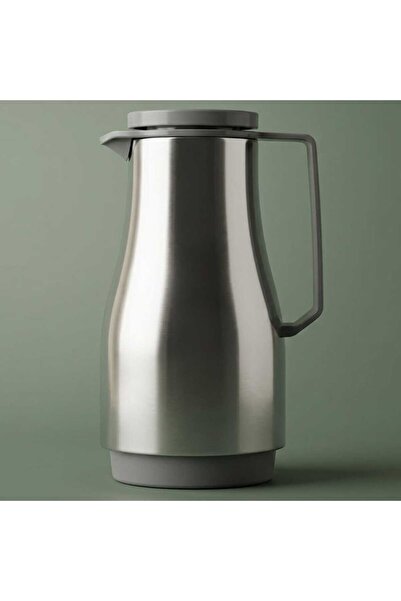 Helios German Steel Thermos, Light Gray, 1 Liter