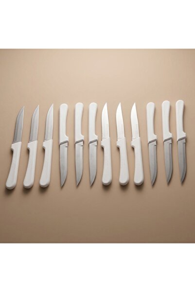 Alsaif Gallery Al Saif Gallery Steel Knife Set, 12 Pieces - White