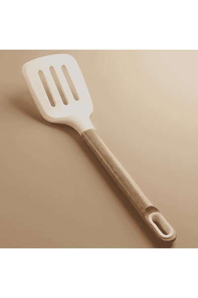 Alsaif Gallery Al Saif Gallery Silicone Serving Spoon, 36 x 8.5 cm - White
