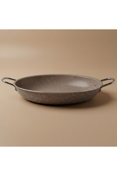 Alsaif Gallery Al Saif Gallery granite frying pan, 32 cm, side handles - brown