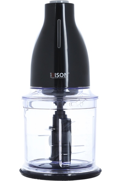 Edison HFP-801B/BK مفرمة الخضار الكهربائية، سعة 0.7 لتر، 500 واط، سرعتان - أس...