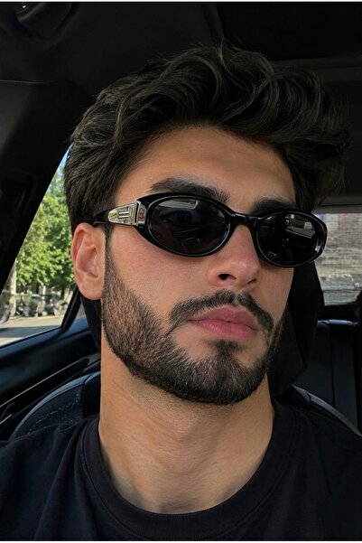 Chunky Frame Egg Black Unisex Vintage Model Oval Ultra Light Uv400 Filtered S...