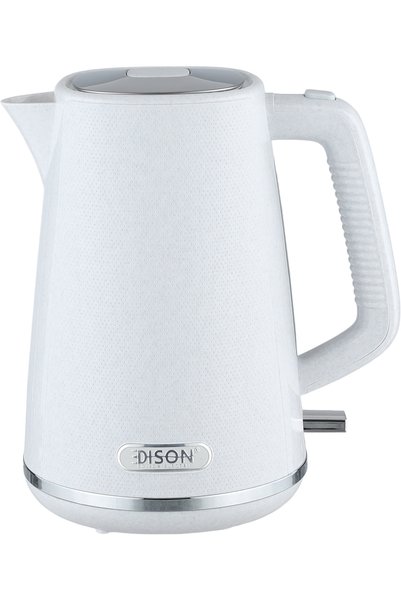 Edison K676FN Stainless Steel Electric Kettle, 2200 Watts, 1.7 Liters - Marbl...