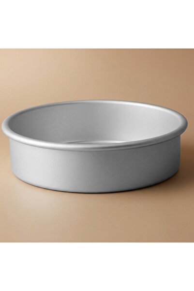 Alsaif Gallery Al Saif Gallery Aluminum Oven Tray, 2 x 10 inch, Round - Silver
