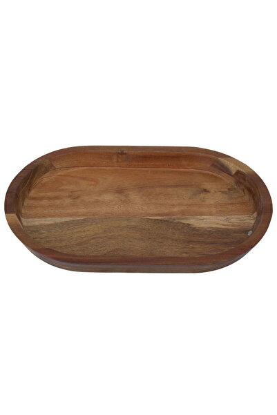 Alsaif Gallery Al Saif Gallery Wooden Serving Plate, Oval - Wooden