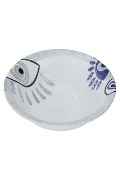 Alsaif Gallery Al Saif Gallery porcelain serving plate, 12 round, deep - white