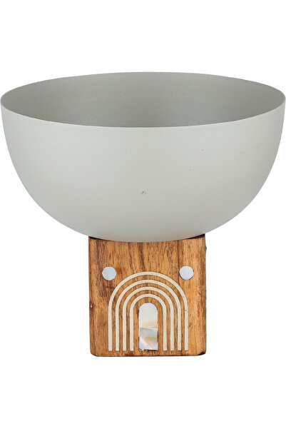 Alsaif Gallery Al Saif Gallery Stainless Steel Serving Bowl, 15.5x15.5x13.5 c...