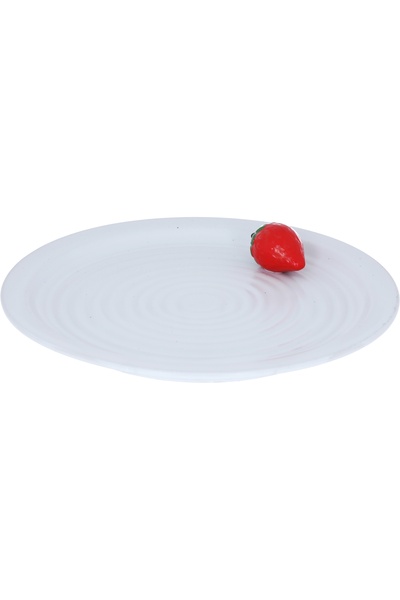 Alsaif Gallery Al Saif Gallery porcelain dessert plate, 20.8 x 20.8 x 3.7 cm,...
