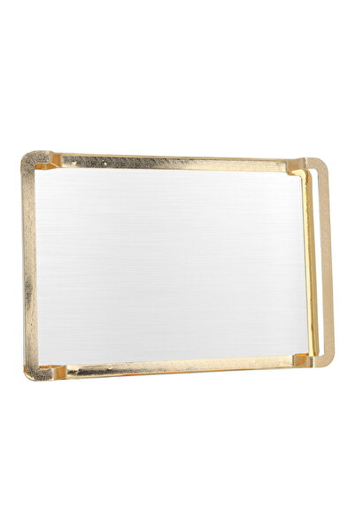Alsaif Gallery Steel Tray Alsaif Gallery, 40.8×28.5×4.6 cm, Medium, Rectangul...