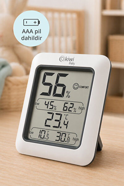 Kiwibaby Kiwi Kbaby 90 Dijital Termometre Oda Isı Sıcaklık Ve Nem Ölçer