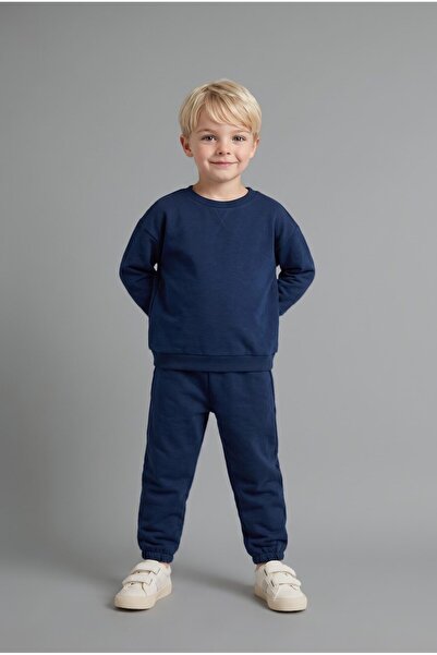 DeFacto Long Sleeve Sweatshirt Elastic Waisted Tracksuit Bottoms 2-Piece Set ...