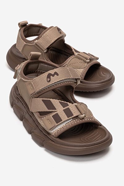 Marco Kids Marcokids Erkek Çocuk Koyu Bej Günlük Sandalet