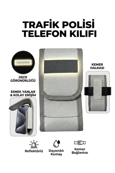 a+ aksoy tactical Trafik Polisi Beyaz Telefon Kılıfı