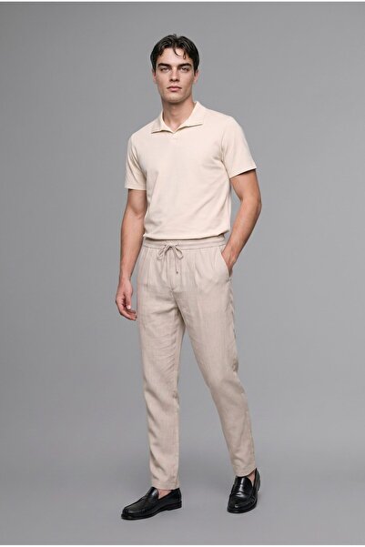 DeFacto Regular Fit Buttonless Resort Collar Short Sleeve Basic Polo T-Shirt ...