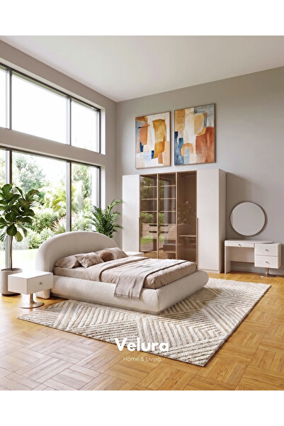 Velura Home & Living Marcel 3 Reflekte Camlı Yatak Odası Takımı - 5 Kapaklı