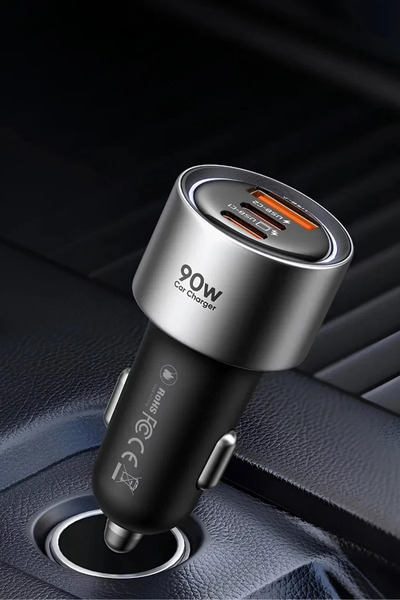 Mcdodo Car charger Gana Series (CC-3110), 2x Type-C, USB, 90W, Aluminum alloy...