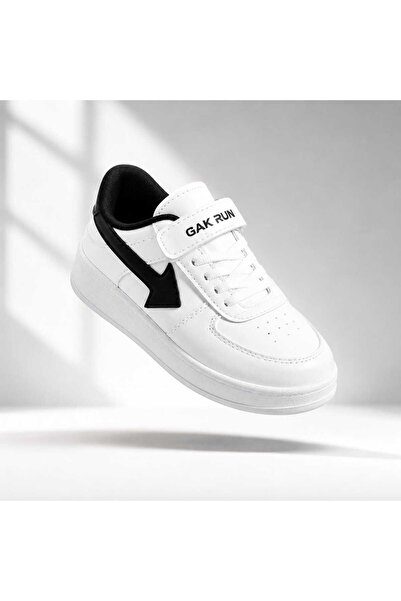 GAK RUN Unisex Hook-and-Loop Comfortable Daily Sneakers with Colored Sole Sne...