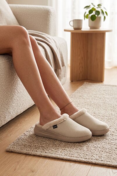 Twigy Demmy Suede Women's House Slippers Beige 37/41