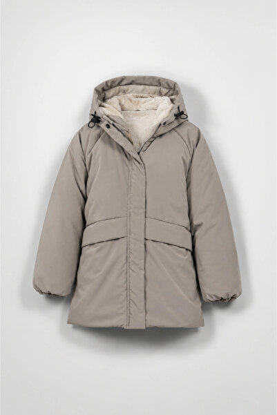 HAUSEkids 8-14 ani Shadow Premium Core Palton pentru băieți-Latte