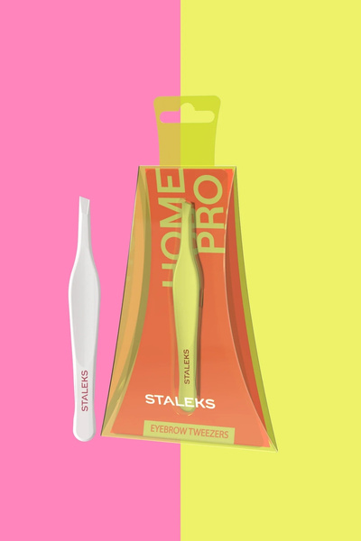 STALEKS Home Pro Eyebrow Tweezers, Professional Eyebrow Design Tweezers 30/3