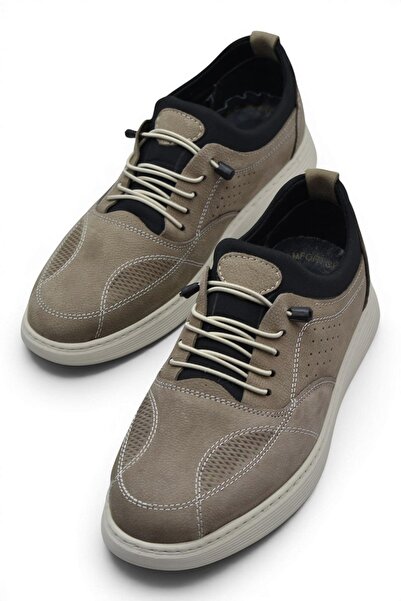 ISPARTALILAR 2684 Full Orthopedic Sole Genuine Leather Nubuck Daily Men's Sho...