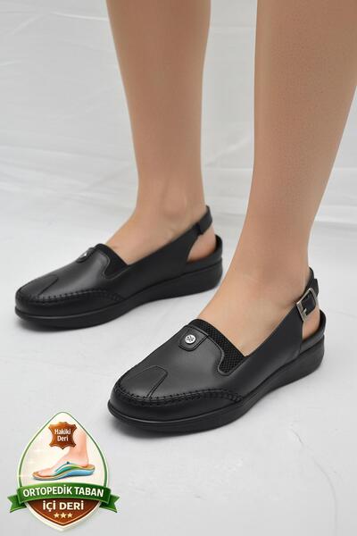 ISPARTALILAR T801 Lightweight Flexible Orthopedic Sole Daily Leather Women's ...