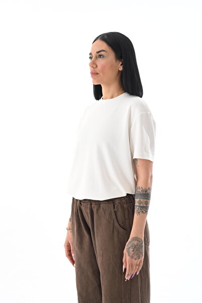 Wōdnesdæg Kadın Relaxed Fit Basic Tişört Rahat Kesim – Wōdnesdæg Quiet Tee